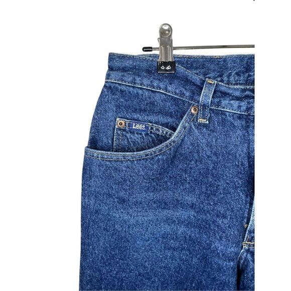 Men’s Vintage Lee Straight Leg Dark Wash Jeans - Picture 2 of 5